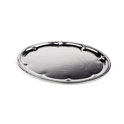 APS-TACA OWALNA  METAL-CHROME 46*34CM 391