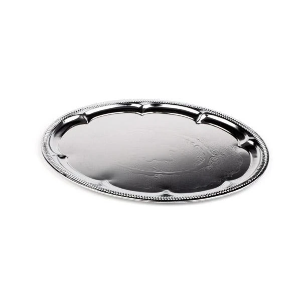 APS-TACA OWALNA  METAL-CHROME 46*34CM 391