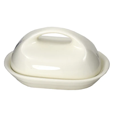CER-MASELNICA CERAMICZNA BIAŁA OWALNA