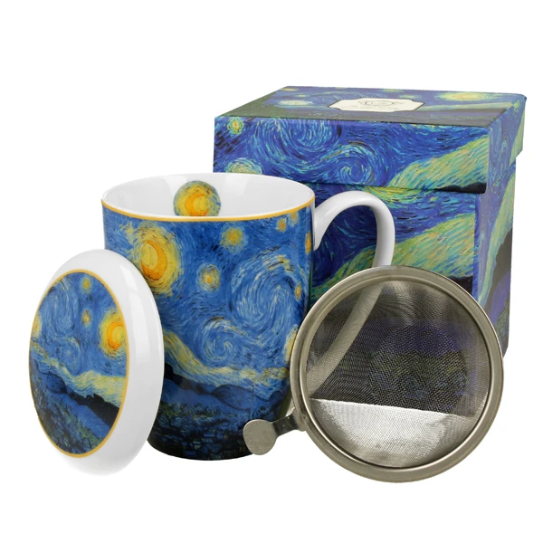DUO-KUBEK Z ZAPARZACZEM *VINCENT VAN GOGH-STARRY NIGHT*