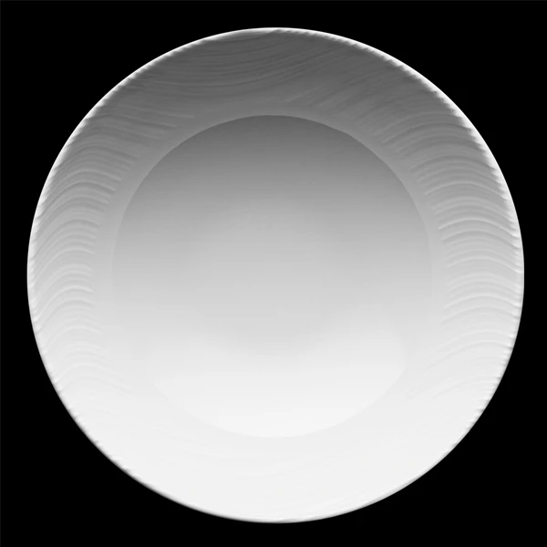 OKRĄGŁA SALATERKA CERAMICZNA 210 mm BIAŁA GŁADKA MISKA MISA KLASYCZNA