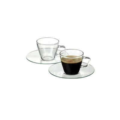 BOH-KPL. 4 FILIŻANEK ZE SPODKIEM *PRESSO* 80ML 2682/4242/4