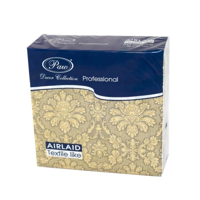 PAW-SERWETKI AIRLAID 40*40 VERSAILLES GOLD-BLACK /50/