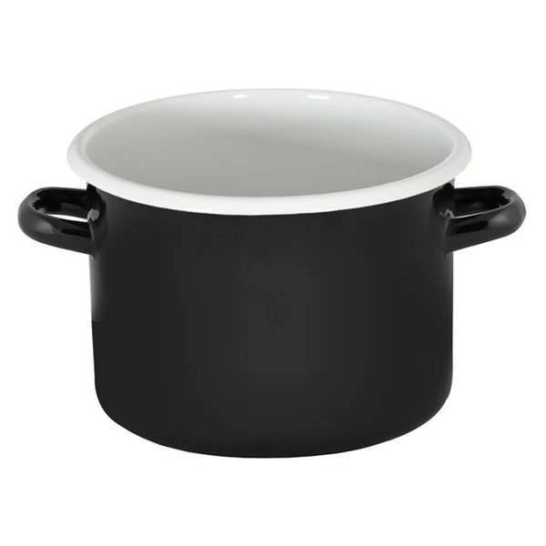 RYB-GARNEK EMALIOWANY GŁADKI 20CM 4,5L CZARNY 1615