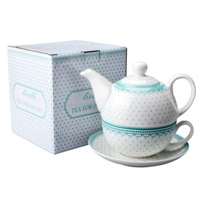 Czajniczek porcelanowy Tom CR5-78 0,4 l z filiżanką 250 ml