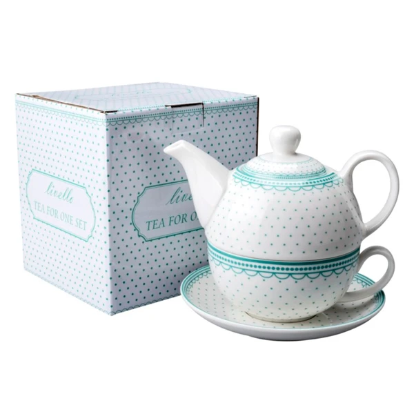 Czajniczek porcelanowy Tom CR5-78 0,4 l z filiżanką 250 ml