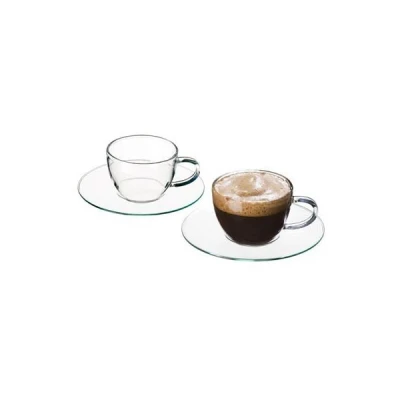 BOH-KPL. 4 FILIŻANEK ZE SPODKIEM *PICCOLO* 100ML 2652/4242/4