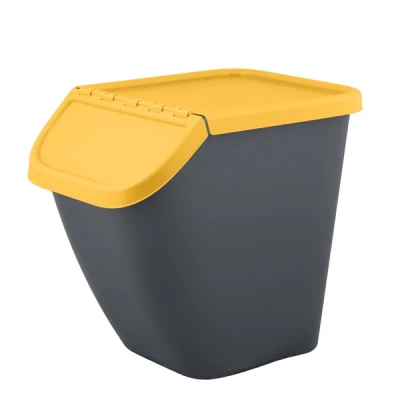 Kosz do segregacji śmieci BranQ Pelican 23 l żółty