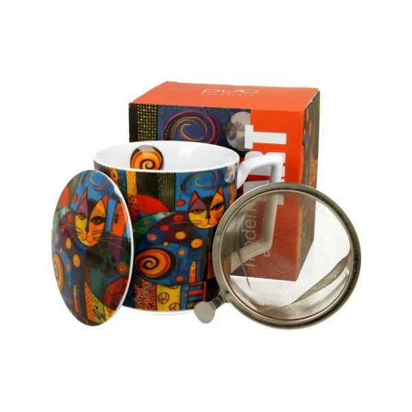 Kubek z zaparzaczem DUO Modern Cat 0,45 l