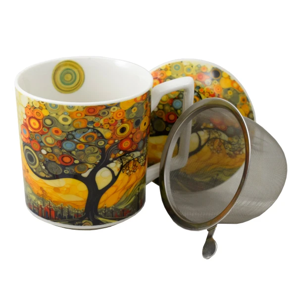 Kubek z zaparzaczem Duo Modern - Tree 0,45 l