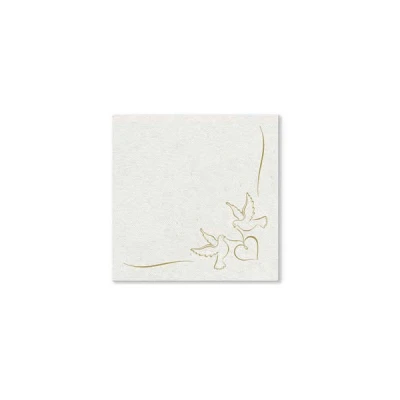 PAW-SERWETKI AIRLAID 40*40 *DOVES* GOLD