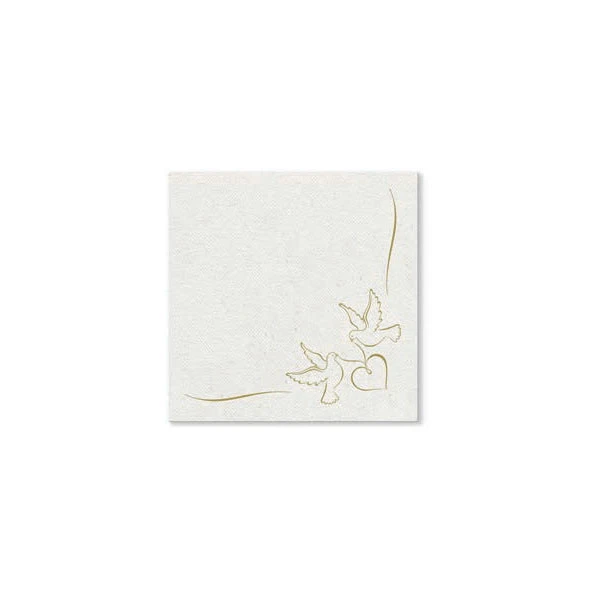 PAW-SERWETKI AIRLAID 40*40 *DOVES* GOLD