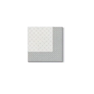 PAW-SERWETKI AIRLAID 40*40 *SUBTLE GRID* SREBRO /50/
