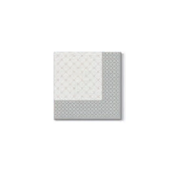 PAW-SERWETKI AIRLAID 40*40 *SUBTLE GRID* SREBRO /50/