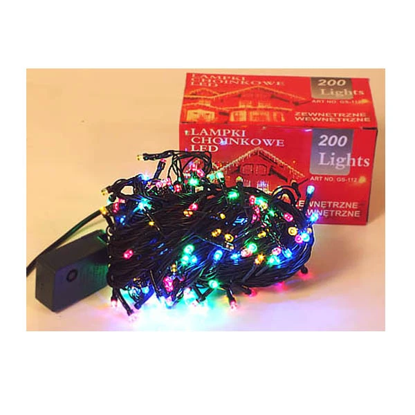 Lampki CHOINKOWE 200 LED MULTICOLOR GS-112