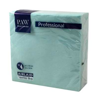 Serwetki Airlaid PAW Decor Collection Monocolor Light Mint 40 x 40 cm