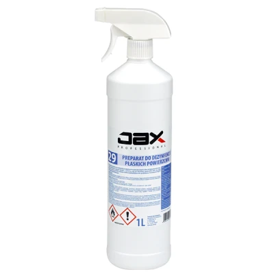 JAX-29 PROFESJONALNY PREPARAT DO DEZYNFEKCJI POWIERZCHNI PŁASKICH 1L + ATOMIZER