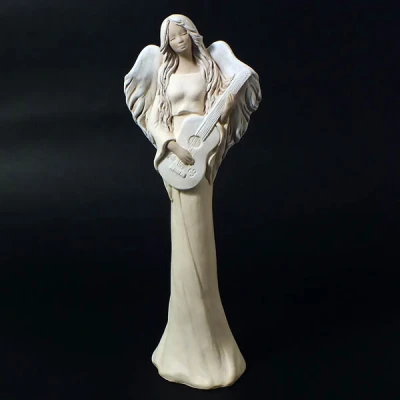 Figurka ceramiczna Ceramik Anioły Mira z gitarą 39 cm
