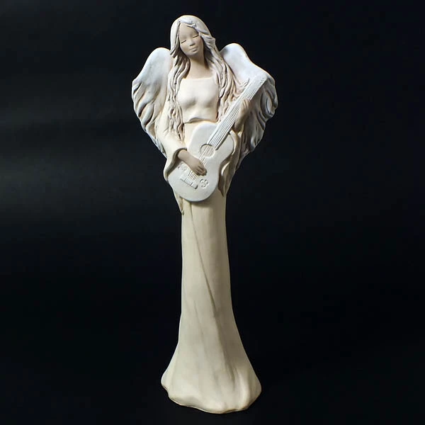 Figurka ceramiczna Ceramik Anioły Mira z gitarą 39 cm