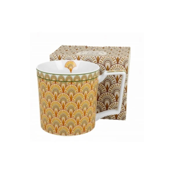 Kubek porcelanowy DUO Geometric Solis 650 ml