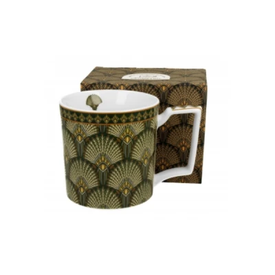 Kubek porcelanowy Duo Geometric Verdigo 650 ml