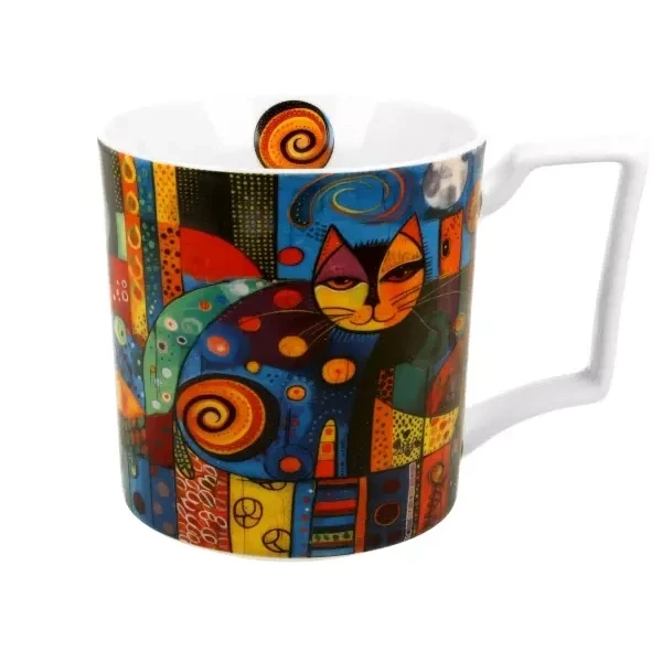 Kubek porcelanowy Duo Modern Cat 0,45 l