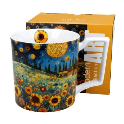 Kubek porcelanowy DUO Modern Sunflower Field 0,75 l