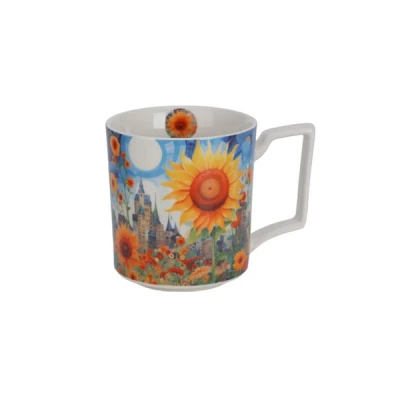 Kubek porcelanowy DUO Modern Sunflower 0,75 l