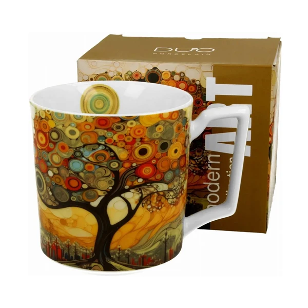 Kubek porcelanowy Duo Modern - Tree 0,75 l