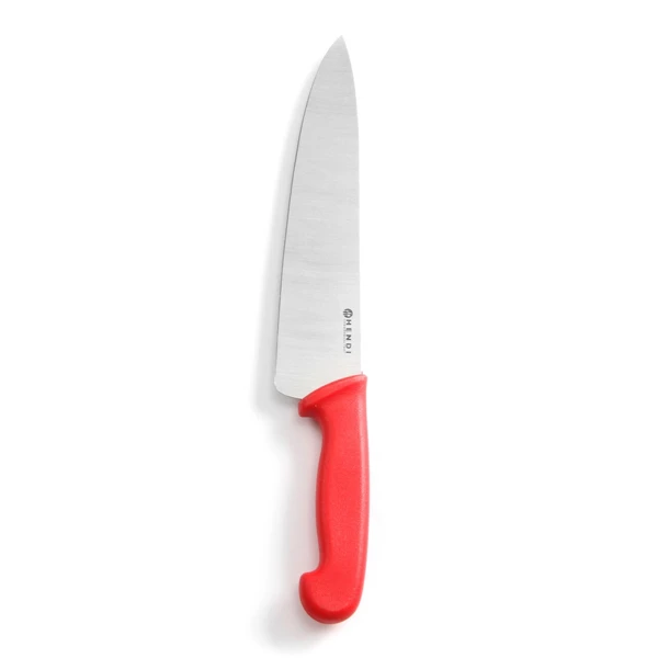 HENDI-NÓŻ HACCP KUCHARSKI OSTRZE 24CM CZERWONY 842720