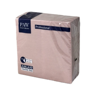 Serwetki Airlaid PAW Monocolor Golden Rose 40 × 40 cm