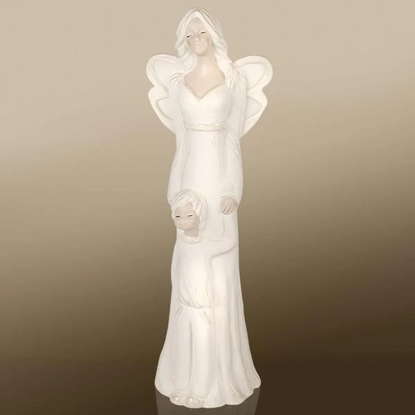 Figurka ceramiczna Łucja z chłopcem 168