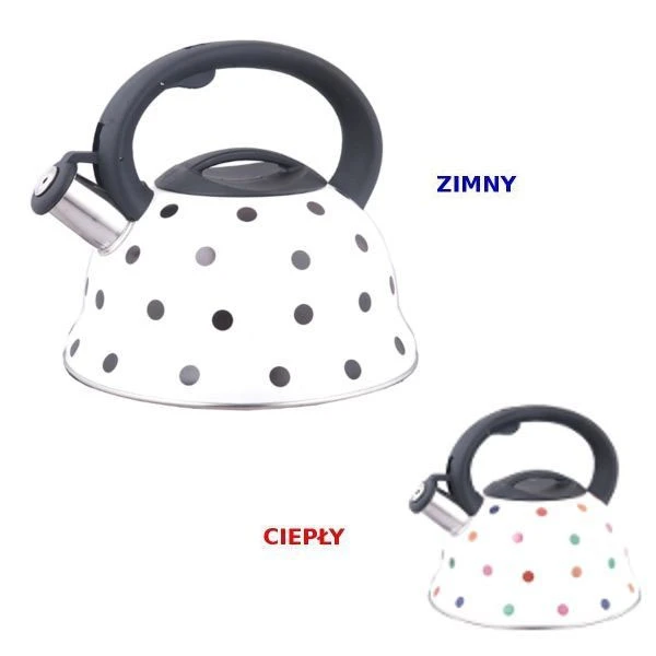 FENIKS-CZAJNIK NIERDZEWNY ALF 3L BIAŁY KROPKI