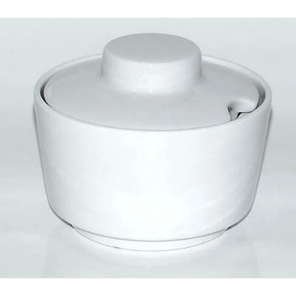 CUKIERNICA BIAŁA PORCELANA POJEMNIK NA CUKIER 400 ml ELEGANCKA
