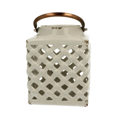DUO-LAMPION CERAMICZNY 18CM BIAŁY YSC074C