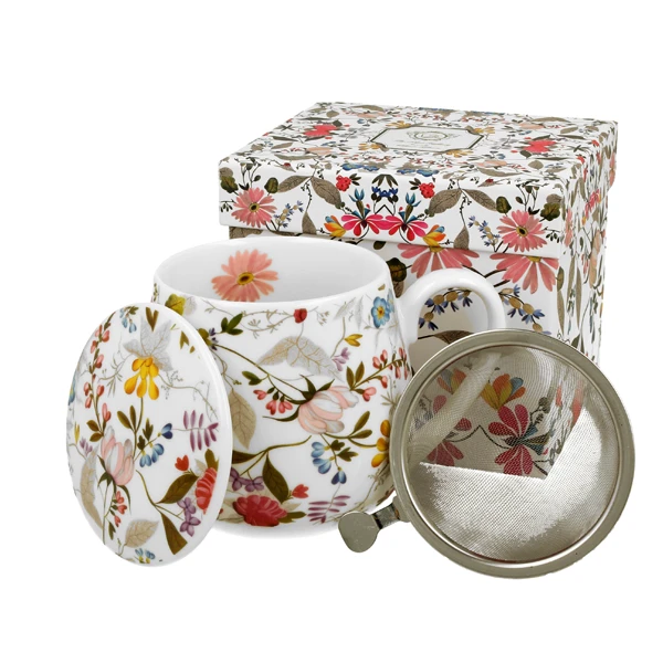 DUO-KUBEK Z ZAPARZACZEM BARYŁKA 430ML  *W. KILBURN-WHITE*