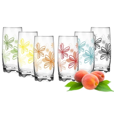 Komplet szklanek Glasmark Kwiaty 350 ml