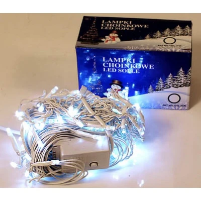 Lampki CHOINKOWE 100 LED SOPLE BIAŁE