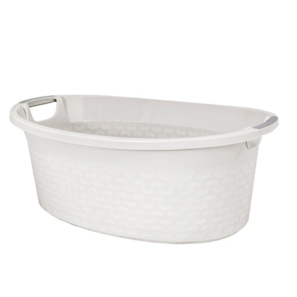 Miska na bieliznę BranQ Cotton 40 l biel antyczna