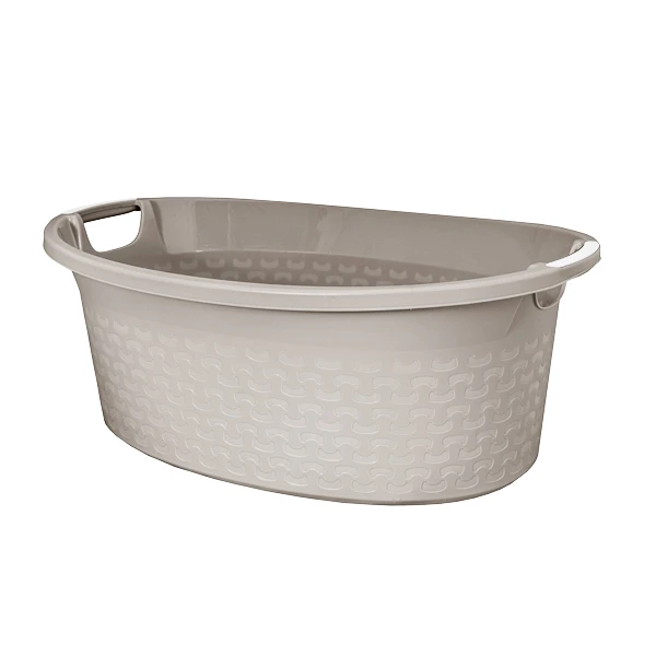 Miska na bieliznę BranQ Cotton 40 l jasny szary