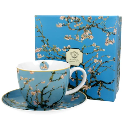 DUO-FILIŻANKA ZE SPODKIEM JUMBO *ALMOND BLOSSOM*