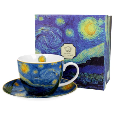 DUO-FILIŻANKA ZE SPODKIEM JUMBO *VINCENT VAN GOGH-STARRY NIGHT*