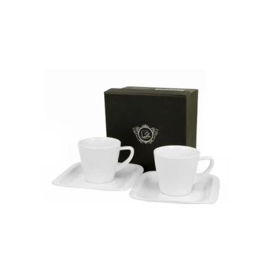 DUO-KPL. FILIŻANEK ESPRESSO 2+2 ZE SPODKAMI *INFINITY*