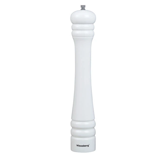 KB-7303 MŁYNEK DO PIEPRZU DREWNO KAUCZUKOWE 40CM BIAŁY