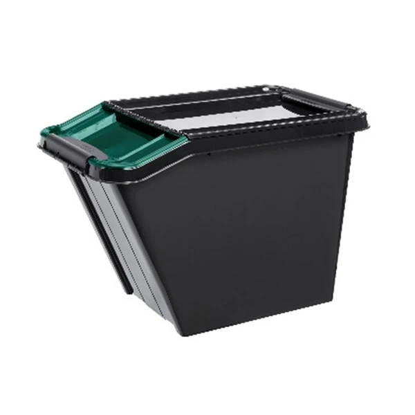 SK-POJEMNIK PRO BOX 58L POCHYŁY *POKRYWA ZIELONA* 2775