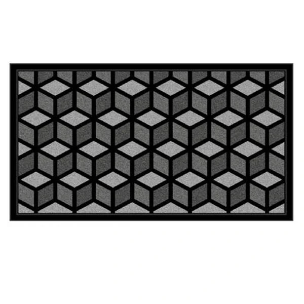 VIM-WYCIERACZKA SCRAPE MAT RHOMBUS GREY 45x75
