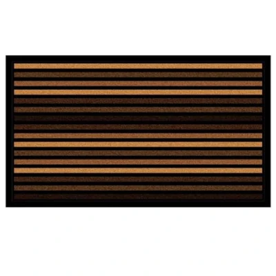 VIM-WYCIERACZKA SCRAPE MAT STRIPES BROWN 40x60