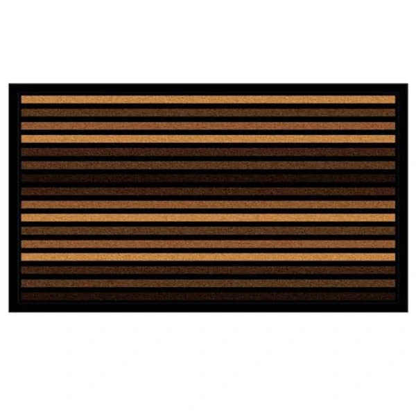VIM-WYCIERACZKA SCRAPE MAT STRIPES BROWN 40x60