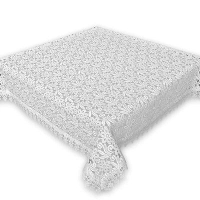 Obrus gipiura Mesa 85 × 85 cm biały