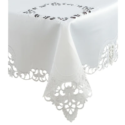 Serweta Mesa Haft 85 × 85 cm biała